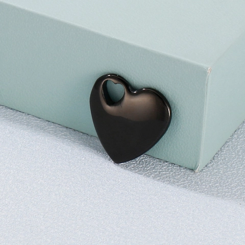 Herz Anhänger Hohl Edelstahl DIY Schmuckherstellung Zubehör Für Frauen Mädchen Glänzende Metall Charms