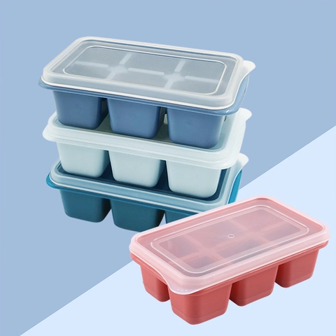 Eiswürfelform Mit Deckel Kunststoff Silikon Weicher Boden Einfaches Lösen Für Die Küche DIY Haustierleckerli Tablett