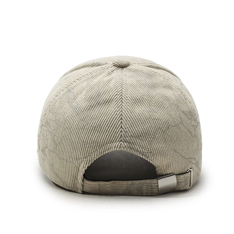 Casquette Baseball Velours Côtelé Broderie Heart Vintage Réglable Dad Hat Texture Délavée Outdoor Streetwear Pour Hommes Femmes