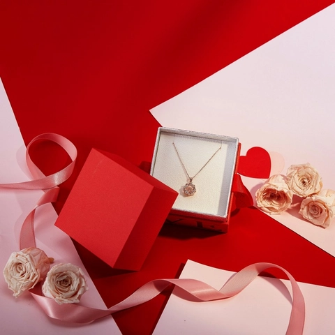 Scatola Regalo Per Gioielli Quadrata Con Manico In Nastro Stampa Love Cartone Custodia Portatile Per Orologio Collana Anello