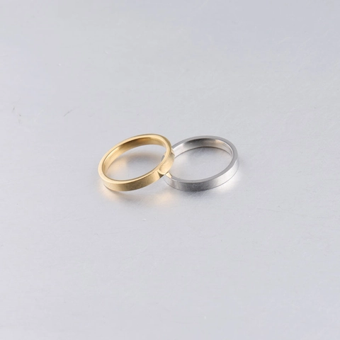 Anillo De Acero Inoxidable Pulido Minimalista Para Hombres Y Mujeres Banda Lisa De Acero De Titanio Joyería Unisex