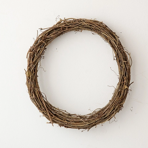 Base De Couronne En Rotin Naturel Anneau DIY Noël Guirlande De Vigne Décoration Murale Rustique Maison Bois Tissé À La Main