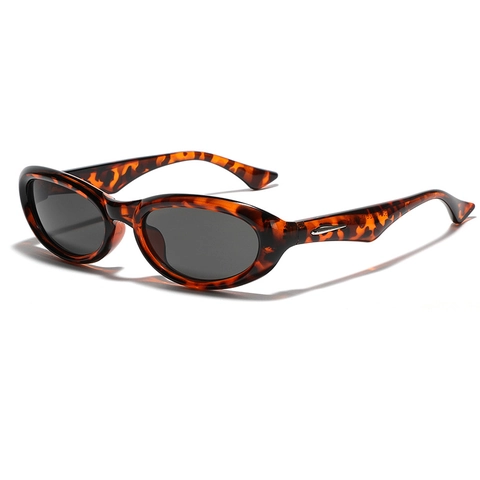 Occhiali Da Sole Ovali Retro Stile Y2K Cyberpunk Montatura PC Lenti AC Protezione UV Per Donne Uomini Festa All Aperto