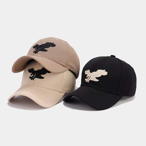Gorra De Béisbol Sarga Algodón Bordado Águila 3D Protección Solar Casual Deportiva Gorro Ajustable Hombre Mujer