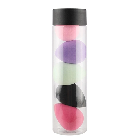Esponja De Maquillaje De Poliuretano Hidrofílico Forma De Gota De Agua Suave Para Base Cosmética Seca Húmeda Con Caja