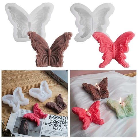 3D Vlinder Siliconen Vorm DIY Fondant Taart Decoratie Gereedschap Voor Aromatherapie Kaarsen Zeep Maken Handwerk