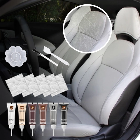 Leather And Vinyl Repair Cream Professional Color Restore Paste For Scratches Cracks Car Seats Sofa Shoes Jacket