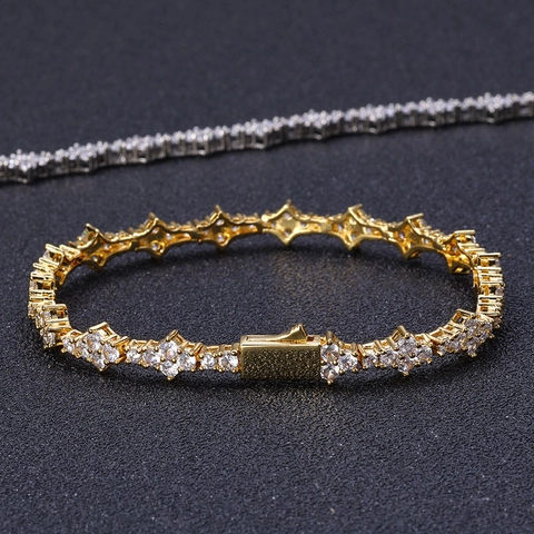 Hip Hop Iced Out Airplane Link Chain Necklace Full Zircon Inlaid Copper Bling Streetwear Fashion Jewelry For Men Women
