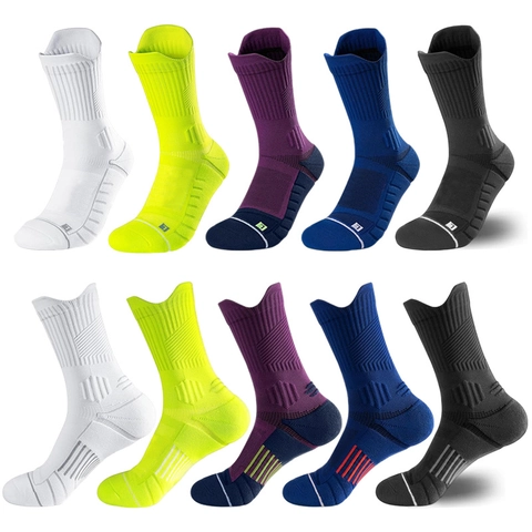 Sport Socken Nylon Spandex Baumwolle Anti Rutsch Polsterung Atmungsaktiv Kompression Fußgewölbeunterstützung Basketball