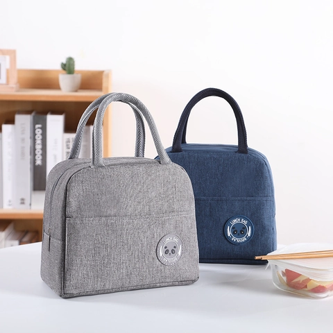 Insulated Lunch Bag Oxford Cloth Thermal Cold Preservation Portable Lunch Tote For Office School Picnic Outdoor Travel