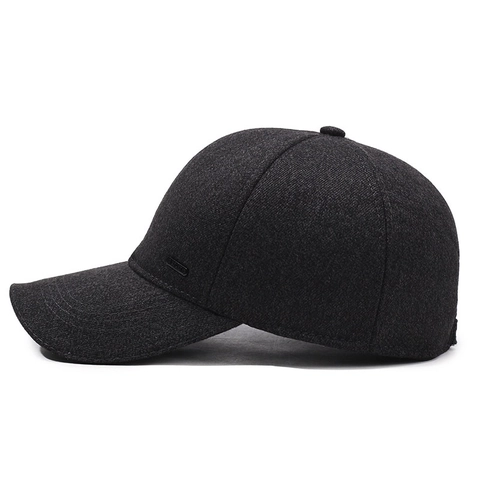 Heren Winter Baseballpet Van Wol Met Oorkleppen Warm Winddicht Sportmuts Verstelbaar