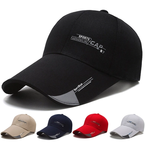 Cappello Da Baseball In Cotone Visiera Lunga Protezione Solare Sport All'aperto Cappello Da Pesca Regolabile