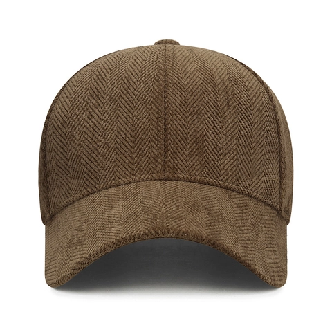 Gorra De Béisbol Con Patrón De Espiga Poliéster Retro Ajustable Color Sólido Sombrero De Sol Hombre Mujer Invierno