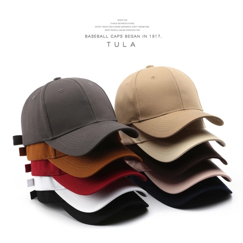 Plain Cotton Baseball Cap Solid Color Adjustable Sunshade Breathable Casual Outdoor Sport Hat For Men Women