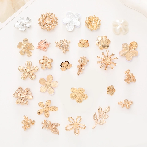 Fiore Farfalla Cuore Accessori Per La Creazione Di Gioielli DIY Lega Perla Artificial Finta Rhinestone Charms Per Cover Del Telefono Decorazione Di Scarpe