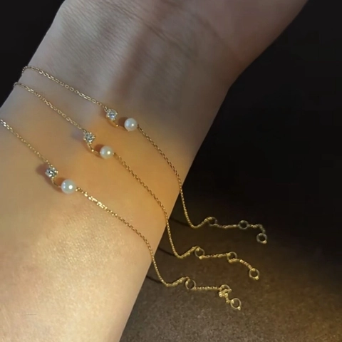 Minimalist 925 Sterling Silver Bracelet With Shell Artificial Pearl And Zircon Elegant Commuter Jewelry For Women Gold Plated