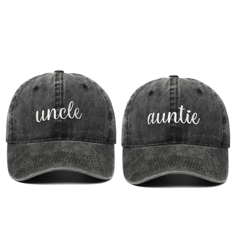 Baseball Cap Washed Cotton Uncle Auntie Embroidery Adjustable Vintage Outdoor Sun Protection Distressed Dad Hat