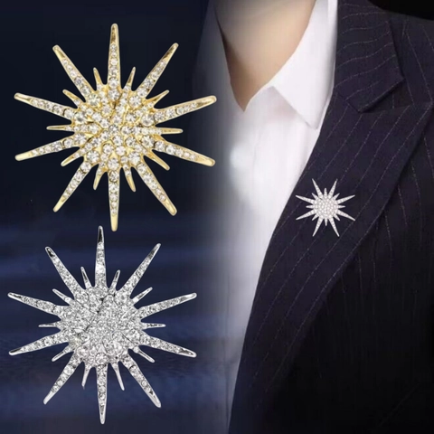 Vintage Legierung Stern Kamelie Blume Brosche Pin Mit Strass Künstliche Perle Elegante Schal Schnalle Schmuck Für Damen