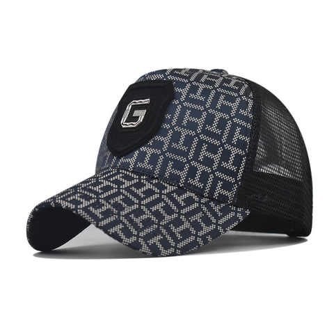 Gorra De Béisbol De Algodón A Cuadros Malla Trucker Transpirable Sombrilla Ajustable Moda Al Aire Libre Unisex