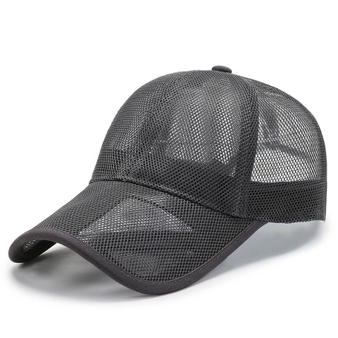 Atmungsaktive Netz Baseballkappe Herren Damen Verstellbar Sonnenschutz Sommer Outdoor Sport Trucker Hut Hohlkrempe Mütze