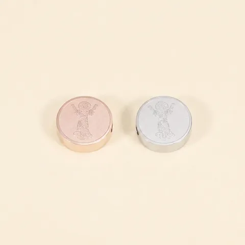 Cuentas Redondas Colgantes De Acero Inoxidable Pulido Espejo Figura De Ángel Mitológico Relieve Accesorios Joyería DIY