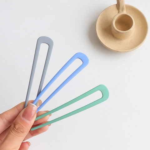 Horquilla En U Metal Mate Esmerilado Simple Tenedor De Pelo Moño Pasador Accesorio De Peinado Para Mujeres Retro Elegante