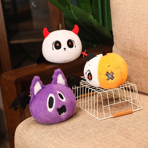 Peluche Di Halloween Fantasma Zucca Pipistrello Ragno Bambole Decorazione Casa Ventosa Peluche Ricamati Regalo