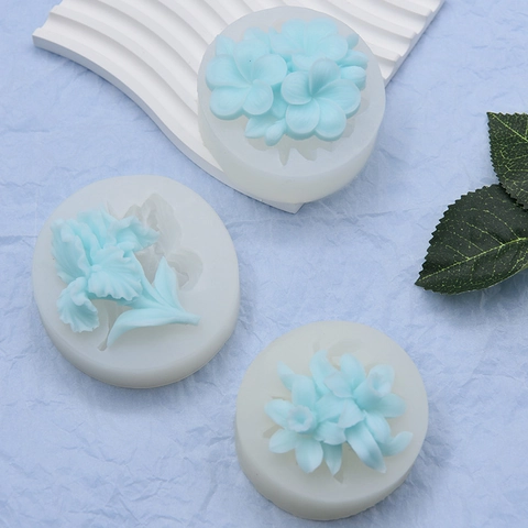 Flower Silicone Molds Iris Lily Multi Pattern For Fondant Chocolate Cake Decorating DIY Soap Candle Making Resin Crafting