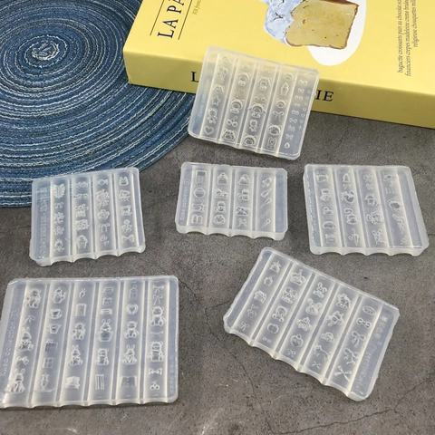 Transparente Silikonform Cartoon Bär Hase Relief DIY Fondant Kuchen Schokolade Dekorationswerkzeug Süßes Handwerk Zubehör