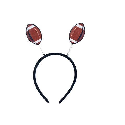 Football Headband And Scrunchies Sports Party Hair Accessories Fabric Metal Spring Bopper Novelty Headwear