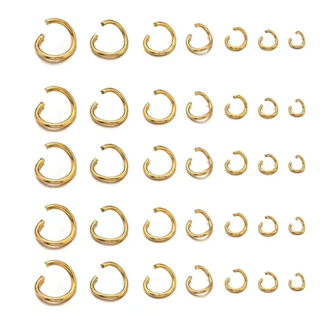 Open Jump Rings Stainless Steel Gold Plated Connectors For DIY Jewelry Making Necklace Bracelet Handmade Findings