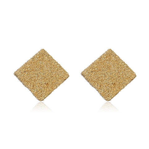 Orecchini In Metallo Opaco Geometrici Rame Pendenti Lobo Gioielli Per Donne Moda Minimalista