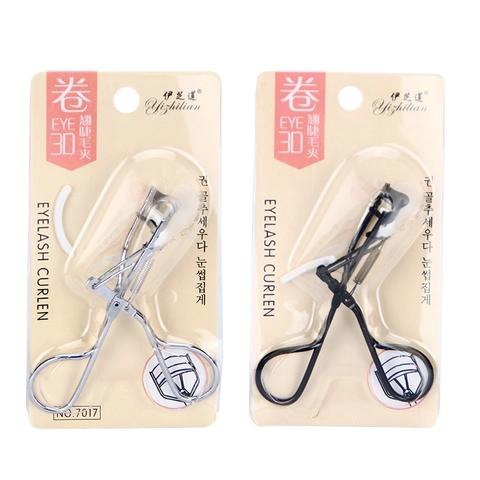 Professional Metal Eyelash Curler With Silicone Pad Long Lasting 3D Curl Portable Eye Makeup Tool For Women