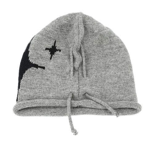 Bonnet Slouchy À Motif Étoile Bonnet En Tricot Chaud Avec Cordon De Serrage Style Streetwear Y2K Pour Femmes