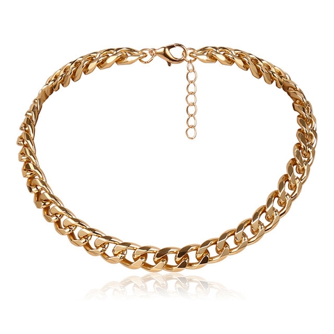 Klobige Gliederkette Übertriebene Panzerkette Texturierte Aluminium Acryl Schmuck Für Damen Mode Statement