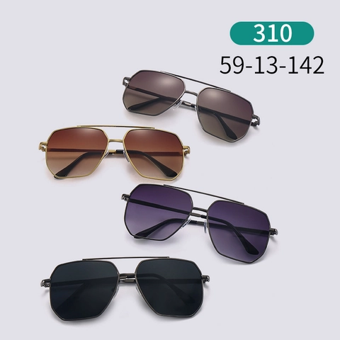 Vintage Aviator Sunglasses Men Classic Double Bridge Metal Frame UV400 Protection Pilot Style Driving Outdoor Glasses