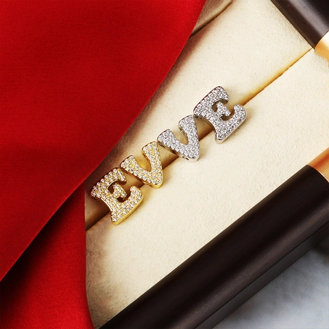 Alphabet Initial Buchstaben Halskette Damen Kupfer Vergoldet Zirkonia Anhänger Zierliche Mode Schmuck Halskette