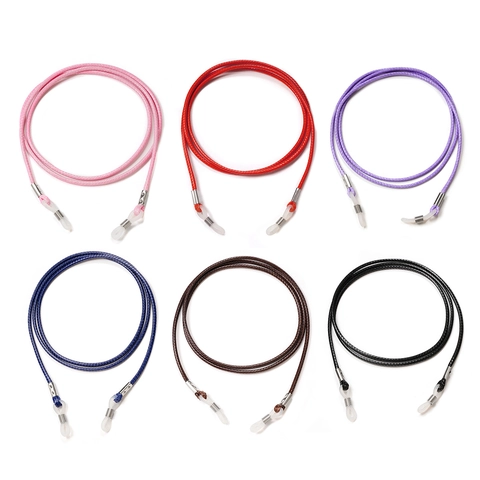 Adjustable Glasses Chain Waxed Cord Non-slip Eyewear Lanyard Sunglasses Strap For Women Men Kids Colorful Accessory
