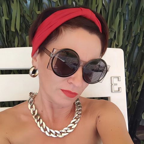 Μόδα Γυαλιά Ηλίου Με Μεγάλο Σκελετό Γεωμετρικά Τετράγωνα Στρογγυλά Σκελετός PC UV400 Vintage Streetwear Για Άνδρες Γυναίκες