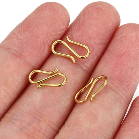 Chiusure A Gancio A Forma Di S In Acciaio Inossidabile Connettori Per Collane Bracciali Forniture Per Gioielli Fai Da Te