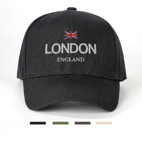 London England Stickerei Baseball Cap UK Flagge Verstellbarer Sonnenhut Für Outdoor Sport Unisex