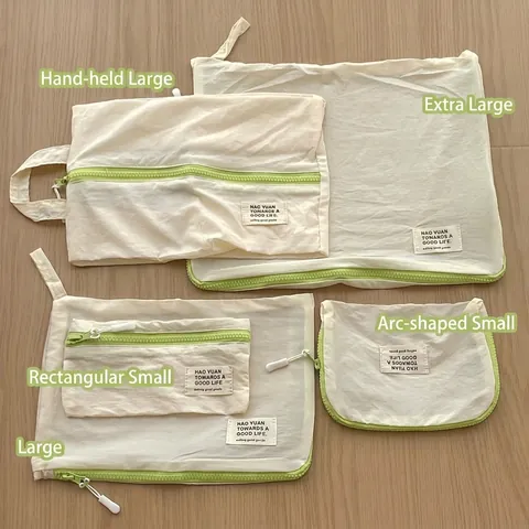 Bolsas De Almacenamiento De Viaje De Nylon Impermeable Lavable Organizador De Ropa Portátil Con Cremallera Accesorio De Embalaje