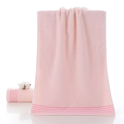 Puur Katoen Huishouden Gezichtshanddoek Eenvoudige Effen Kleur Jacquard Absorberende Zachte Paar Handdoek Badkamer Handdoek