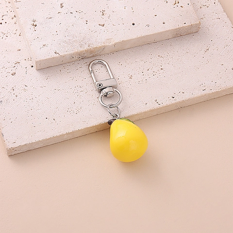 Süße Frucht Pilz Schlüsselanhänger Harz Metall Taschenanhänger Für Frauen Mädchen Kawaii Simulation Essen Zubehör