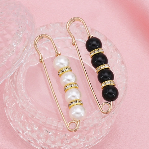 Elegante Spilla In Lega Con Künstliche Perle Sintetiche E Strass Per Pantaloni E Vestiti Accessorio Di Moda Regolabile Da Donna
