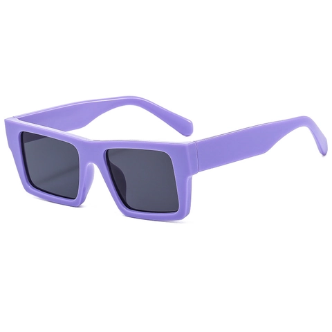 Retro Square Sunglasses For Men Women Vintage Rectangular PC Frame AC Lens UV400 Protection Flexible Metal Hinge