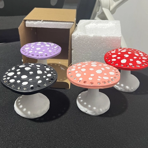 Supporto Per Orecchini A Fungo In Resina Organizzatore Da Scrivania Creativo Decorazione Per La Casa Carino