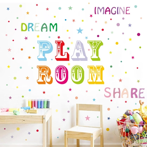 Bohemian Stijl Kinderkamer Muur Decoratie PVC Zelfklevende Inspirerende Engelse Letter Muurstickers Voor Speelkamer Klaslokaal Kinderdagverblijf