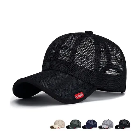 Trucker Hat Full Mesh Atmungsaktive Baseballkappe Verstellbare Snapback Sommer Sonnenschutz Outdoor Sport Für Herren Damen