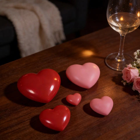 Herz Silikonform Für DIY Handgemachte Kerze Harz Seife Aromatherapie Valentinstag Geschenk Basteln Antihaft Flexibel
